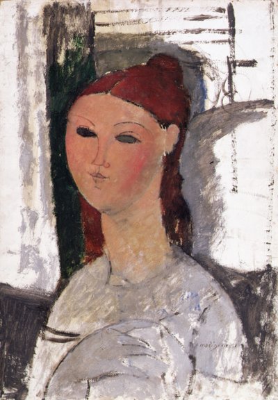 Jeune femme assise, vers 1915 - Amedeo Modigliani